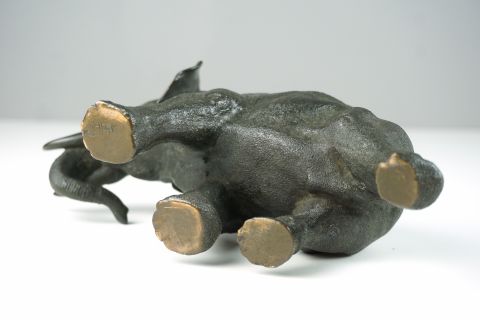 Japan Meiji Period    Bronze Elephant