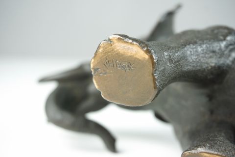 Japan Meiji Period    Bronze Elephant