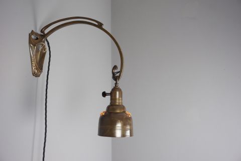 Arts & Craft Art Nouveau Table/Wall lamp