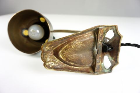 Jugendstil Art Nouveau Tisch & Wandlampe