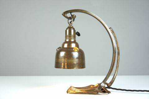 Jugendstil Art Nouveau Tisch & Wandlampe