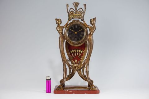 Jugendstil Art Nouveau Clock