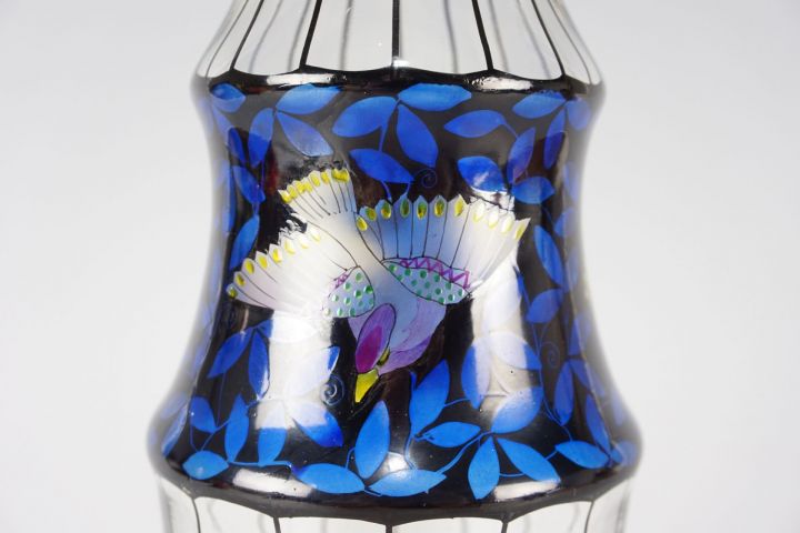 Art Nouveau caraf Haida Glass school