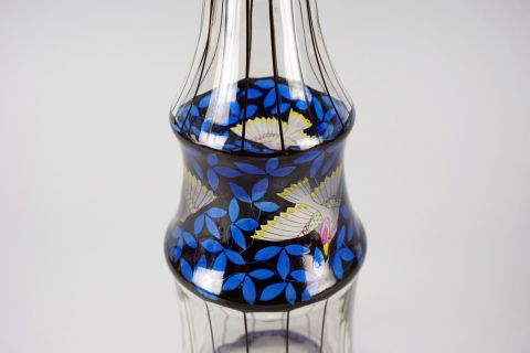 Jugendstil Karaffe Glasfachschule Haida