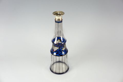 Jugendstil Karaffe Glasfachschule Haida