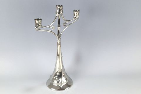 Jugendstil Kayserzinn Candlestick