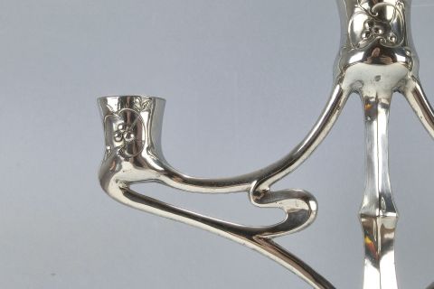 Jugendstil Kayserzinn Candlestick