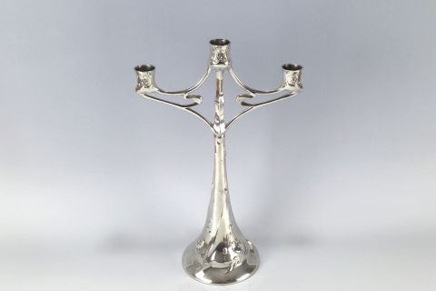 Jugendstil Kayserzinn Candlestick