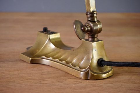 Jugendstil Tischlampe Bausch & Lomb