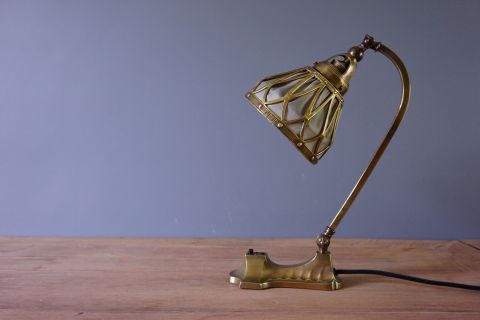 Art Nouveau Jugendstil lamp Bausch & Lomb