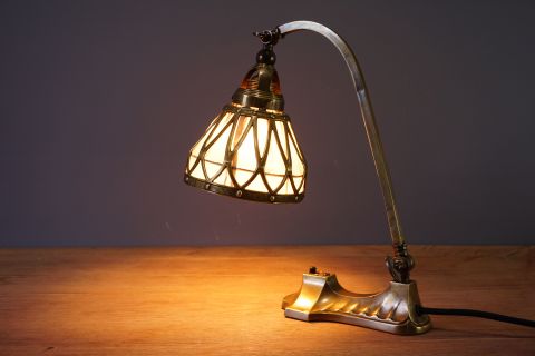 Art Nouveau Jugendstil lamp Bausch & Lomb