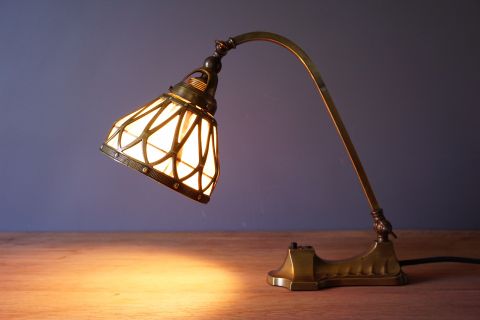 Art Nouveau Jugendstil lamp Bausch & Lomb