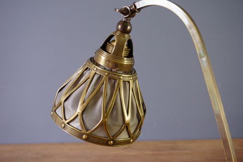 Art Nouveau Jugendstil lamp Bausch & Lomb