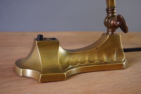 Jugendstil Tischlampe Bausch & Lomb