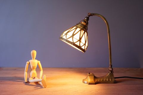 Art Nouveau Jugendstil lamp Bausch & Lomb