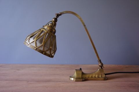 Art Nouveau Jugendstil lamp Bausch & Lomb