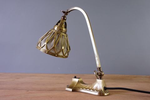 Art Nouveau Jugendstil lamp Bausch & Lomb