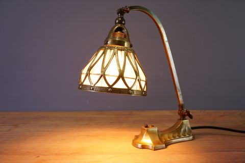Art Nouveau Jugendstil lamp Bausch & Lomb