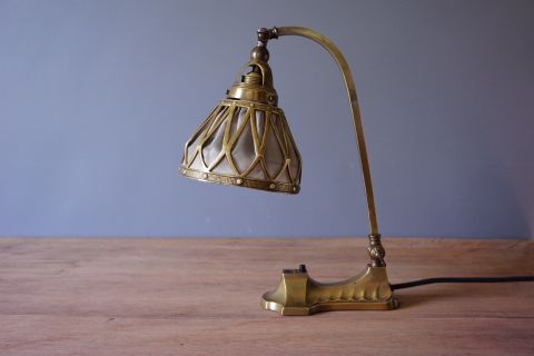 Art Nouveau Jugendstil lamp Bausch & Lomb