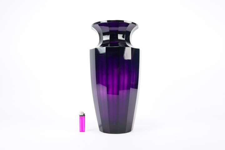 Jugendstil XXL Bodenvase Moser Karlsbad