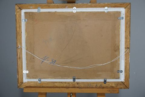 Julius Bretz Kreidezeichnung