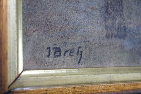Julius Bretz Kreidezeichnung