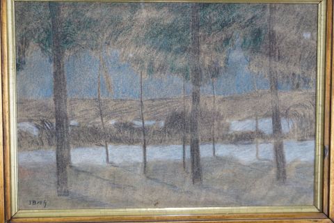 Julius Bretz Chalk Drawing