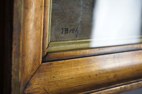 Julius Bretz Kreidezeichnung