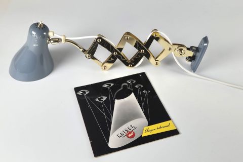 Kaiser Idell Scherenlampe Messing 6778