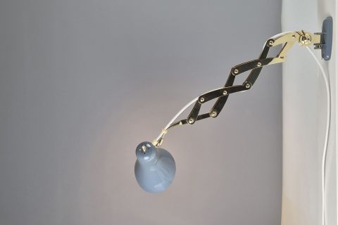 Kaiser Idell Scherenlampe Messing 6778