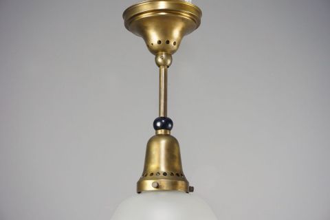 Kandem Glas Deckenleuchte von 1927