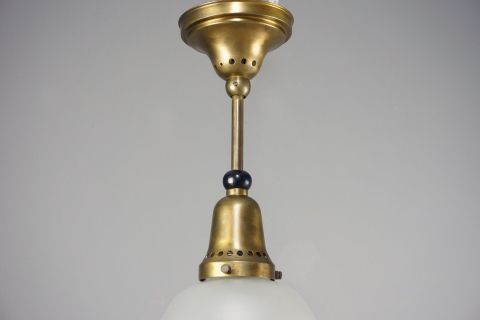 Kandem Glas Deckenleuchte von 1927