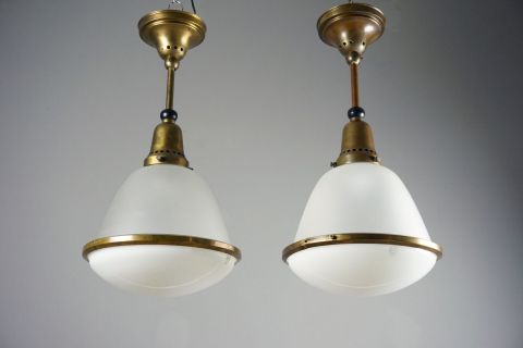 Kandem Glas Deckenleuchte von 1927