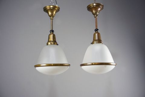 Kandem Glas Deckenleuchte von 1927