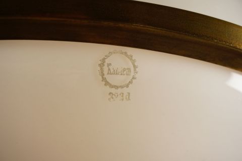 Kandem Glas Deckenleuchte von 1927