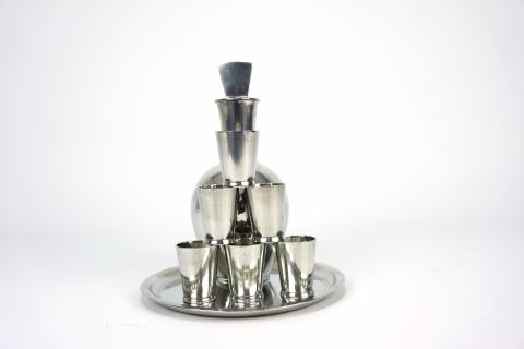 Karl Raichle Likör Set Bauhaus