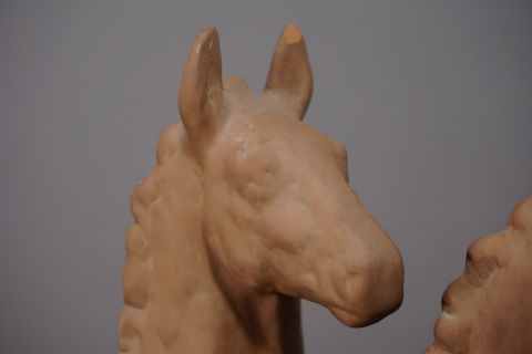 Karlsruhe Majolika 2 Fohlen Pferde