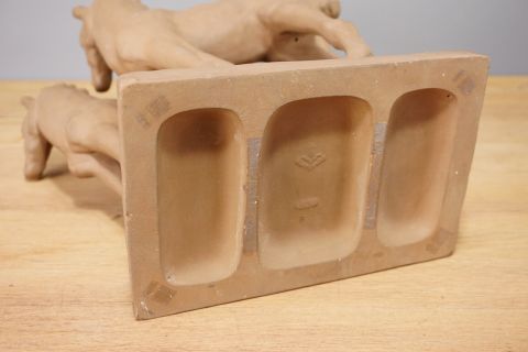 Karlsruhe Majolika 2 Fohlen Pferde