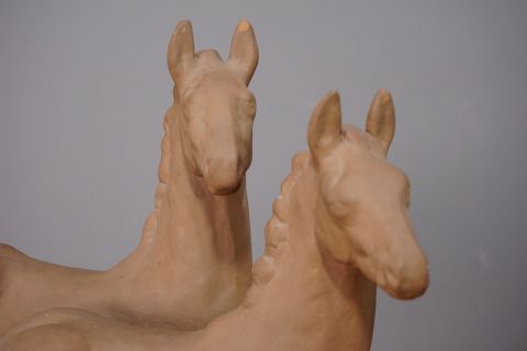 Karlsruhe Majolica 2 Horses