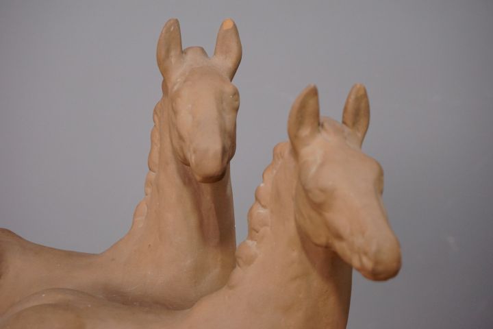 Karlsruhe Majolica 2 Horses