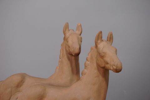 Karlsruhe Majolica 2 Horses