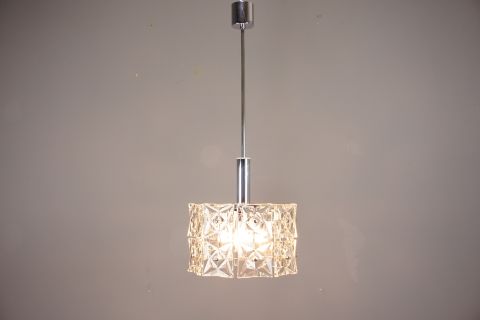 Kinkeldey Glas Kristall Leuchter Mid Century