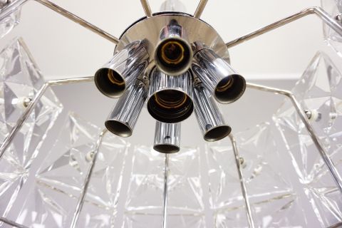 Kinkeldey Mid Century Crystal Chandelier