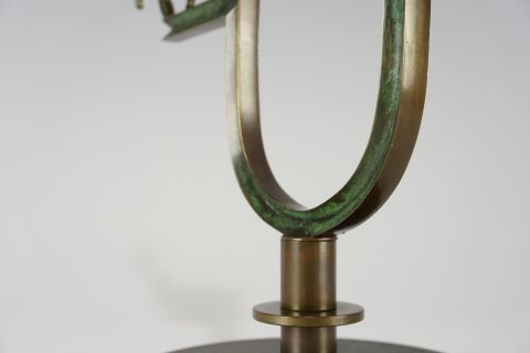 Chandelier Bronze Nils Fougstedt Art Deco