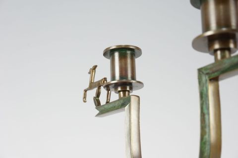 Leuchter Bronze Nils Fougstedt Art Deco