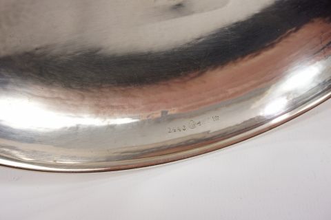 Silver Chandelier - Modernist Art Deco
