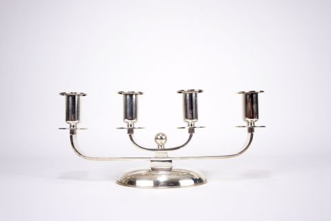 Leuchter Silber 835 - Deutsche Moderne Art Deco