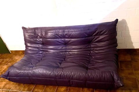 Ligne Roset Togo Sofa Set Leather