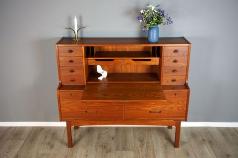Mid Century Arne Wahl Teak Secretary