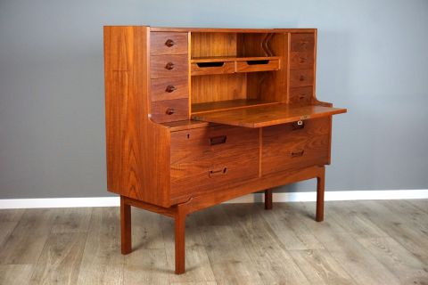 Mid Century Arne Wahl Teak Secretary